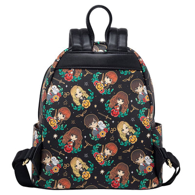 707 Street Exclusive - Loungefly Harry Potter Glow In The Dark Kawaii Mini Backpack - Back - 671803455603