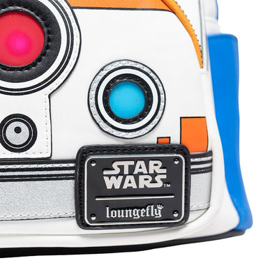 707 Street Exclusive - Loungefly Star Wars R2D2 and BB8 Light Up Cosplay Mini Backpack