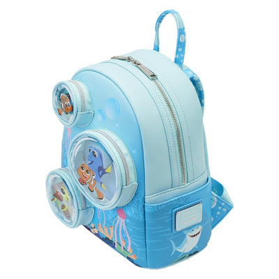 671803451407 - Loungefly Disney Finding Nemo 20th Anniversary Bubble Pockets Mini Backpack - Top View