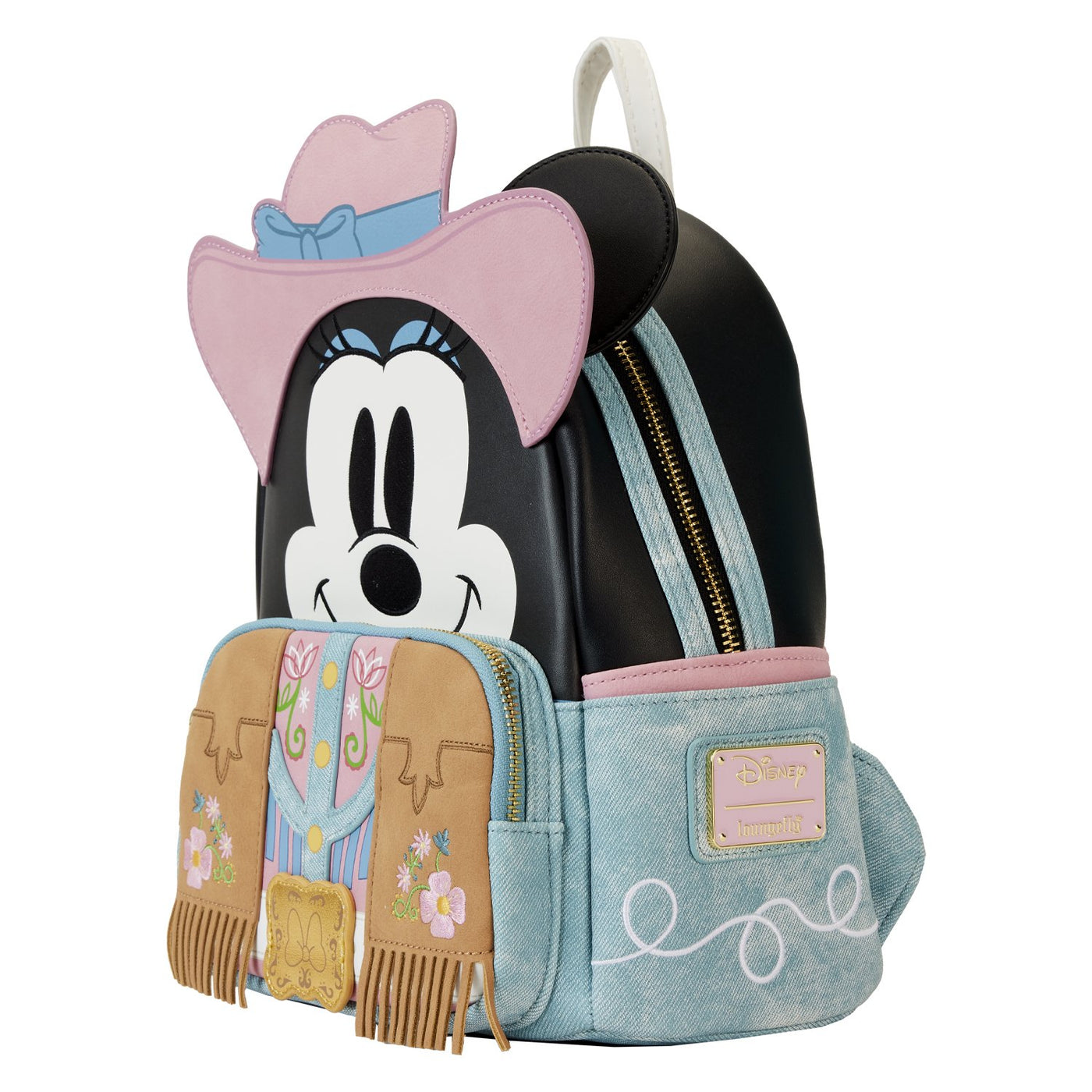 Loungefly Disney Western Minnie Mouse Cosplay Mini Backpack - Side