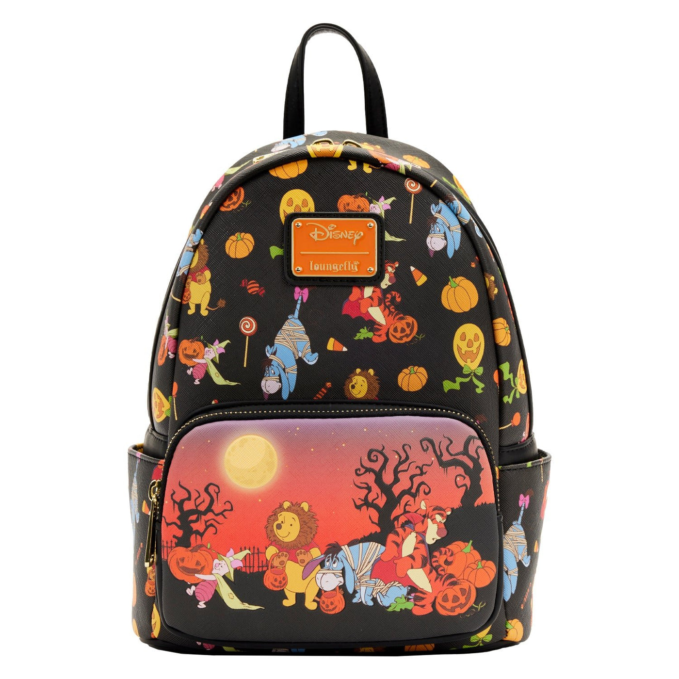 Loungefly Disney Winnie the Pooh Halloween Group Mini Backpack - Front
