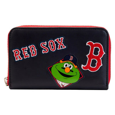 Loungefly MLB Boston Red Sox Patches Zip-Around Wallet - Front - 671803422230