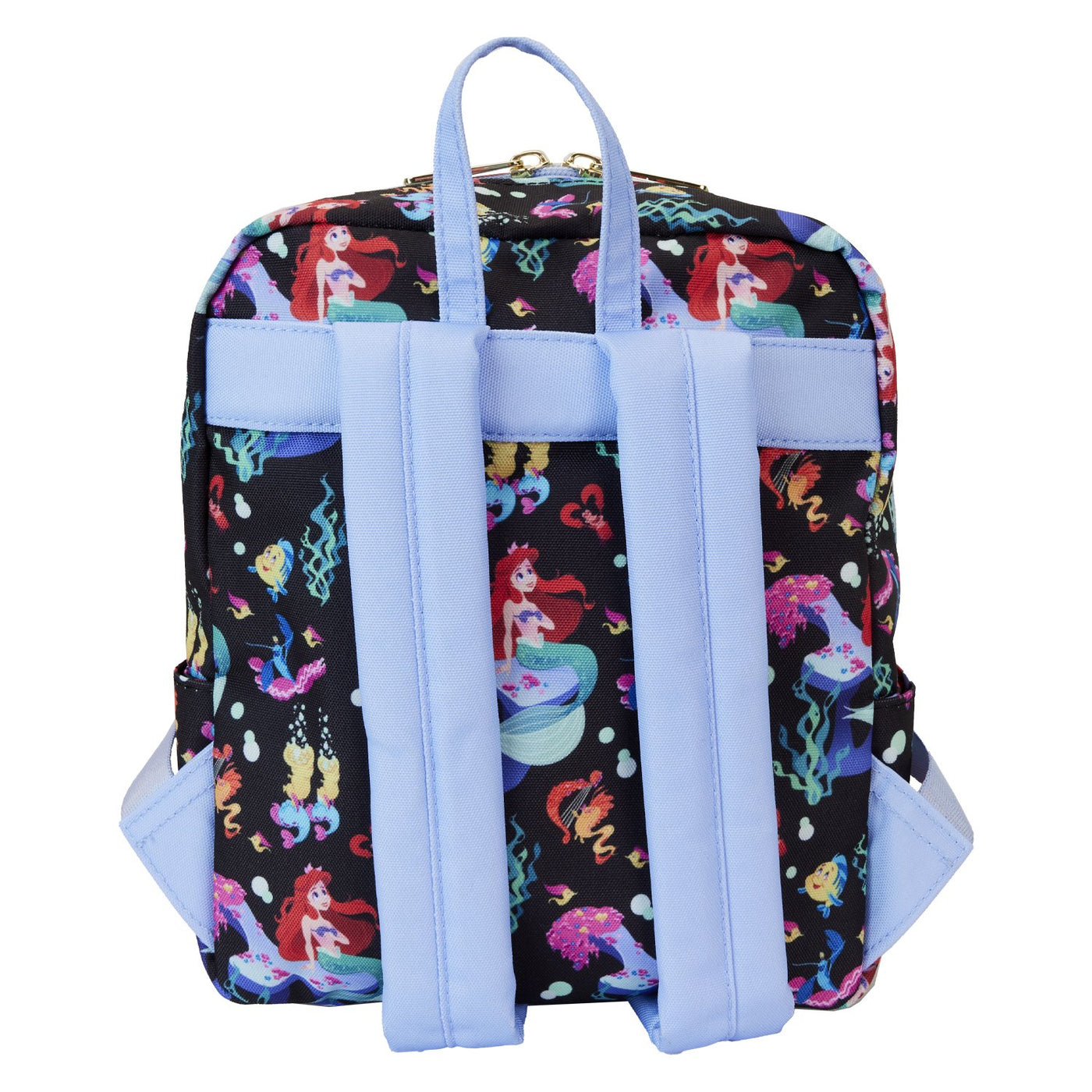 Loungefly Disney The Little Mermaid 35th Anniversary Life is the Bubbles Allover Print Nylon Mini Backpack - Back