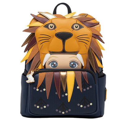 671803450998 - 707 Street Exclusive - Loungefly Harry Potter Luna Lovegood Lion Head Cosplay Mini Backpack - Front