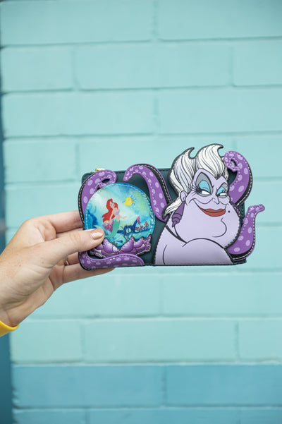Loungefly Disney Villains Little Mermaid Ursula Crystal Ball Flap Wallet