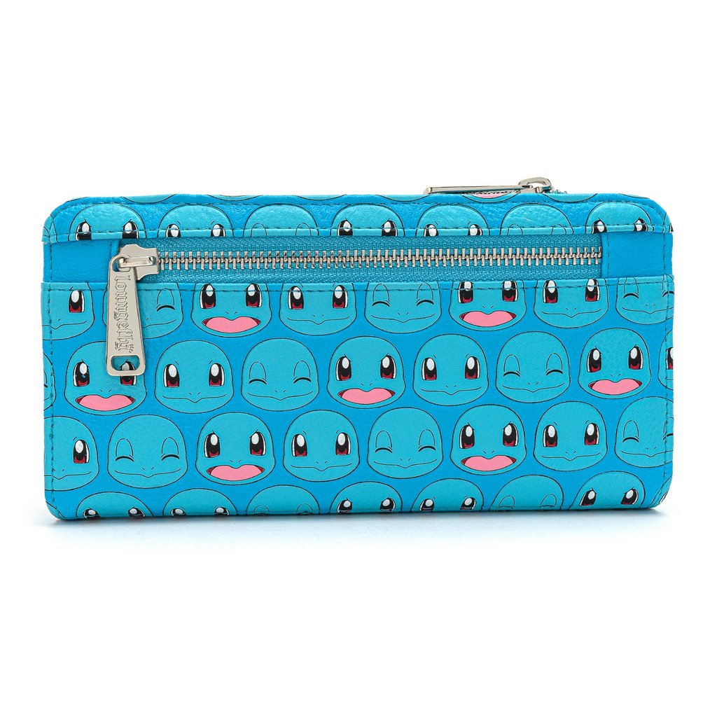 Loungefly x Pokemon Squirtle Faces Faux-Leather Flap Wallet - BACK