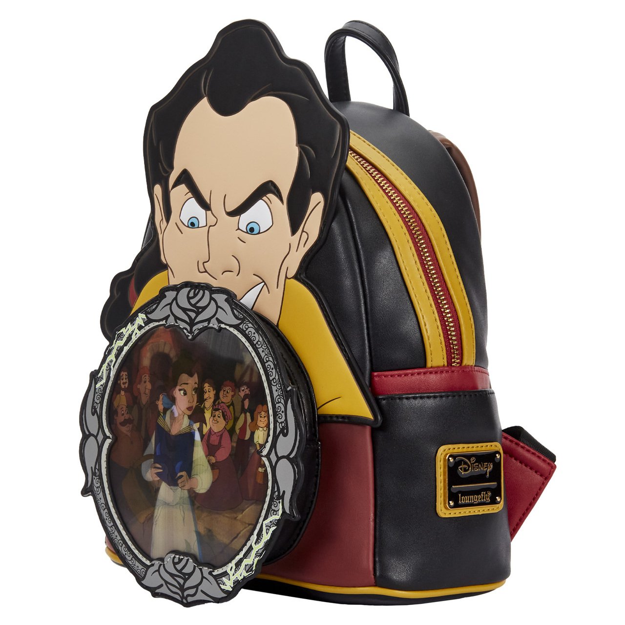 Loungefly Disney Villains Scene Gaston Mini Backpack - Side