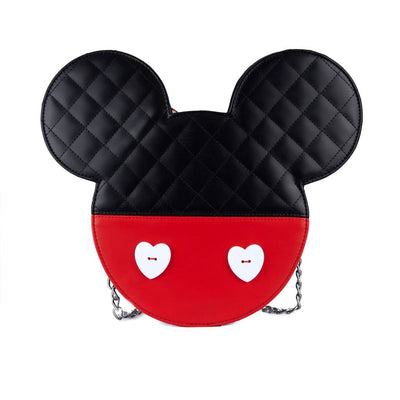 Loungefly Disney Mickey And Minnie Valentines Reversible Crossbody Bag Mickey Side View