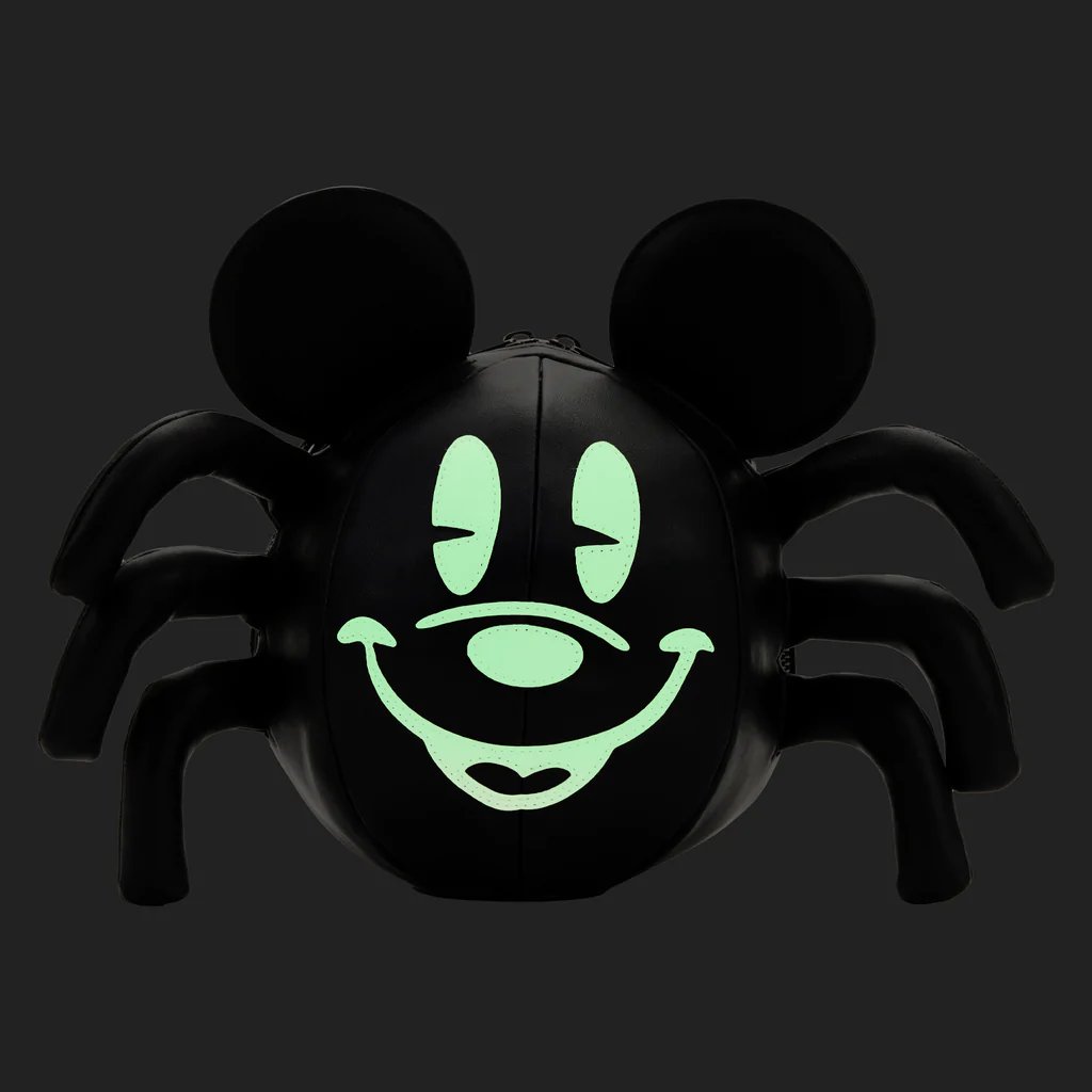 Stitch Shoppe by Loungefly Disney Mickey Mouse Spider Crossbody - Glow in the Dark