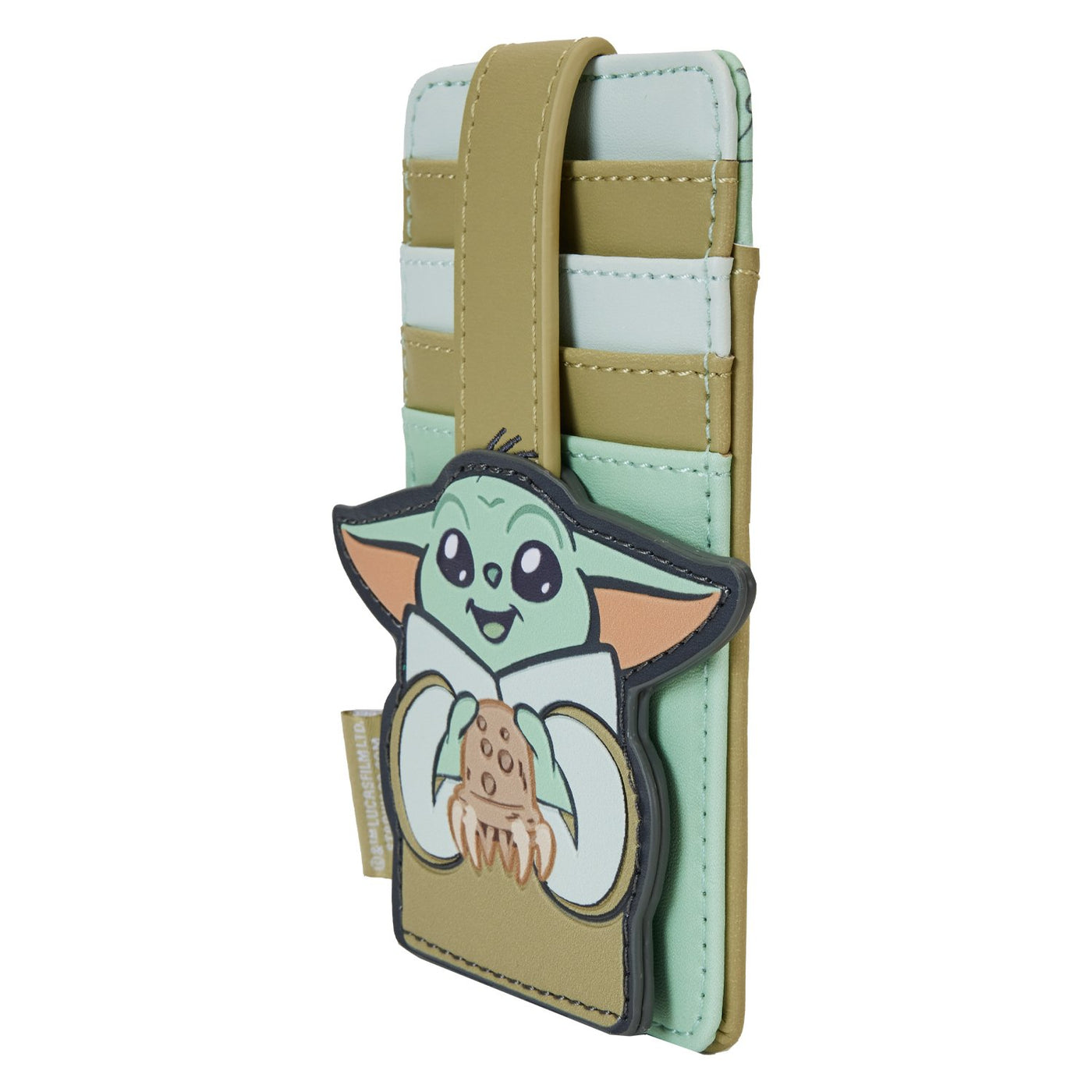 Loungefly Star Wars The Mandalorian Grogu and Crabbies Card Holder - Side View