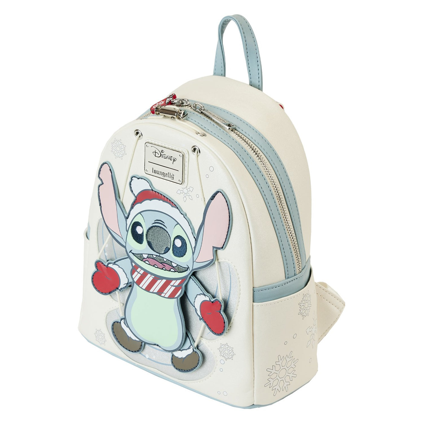Loungefly Disney Stitch Snow Angel Cosplay Mini Backpack - Top View