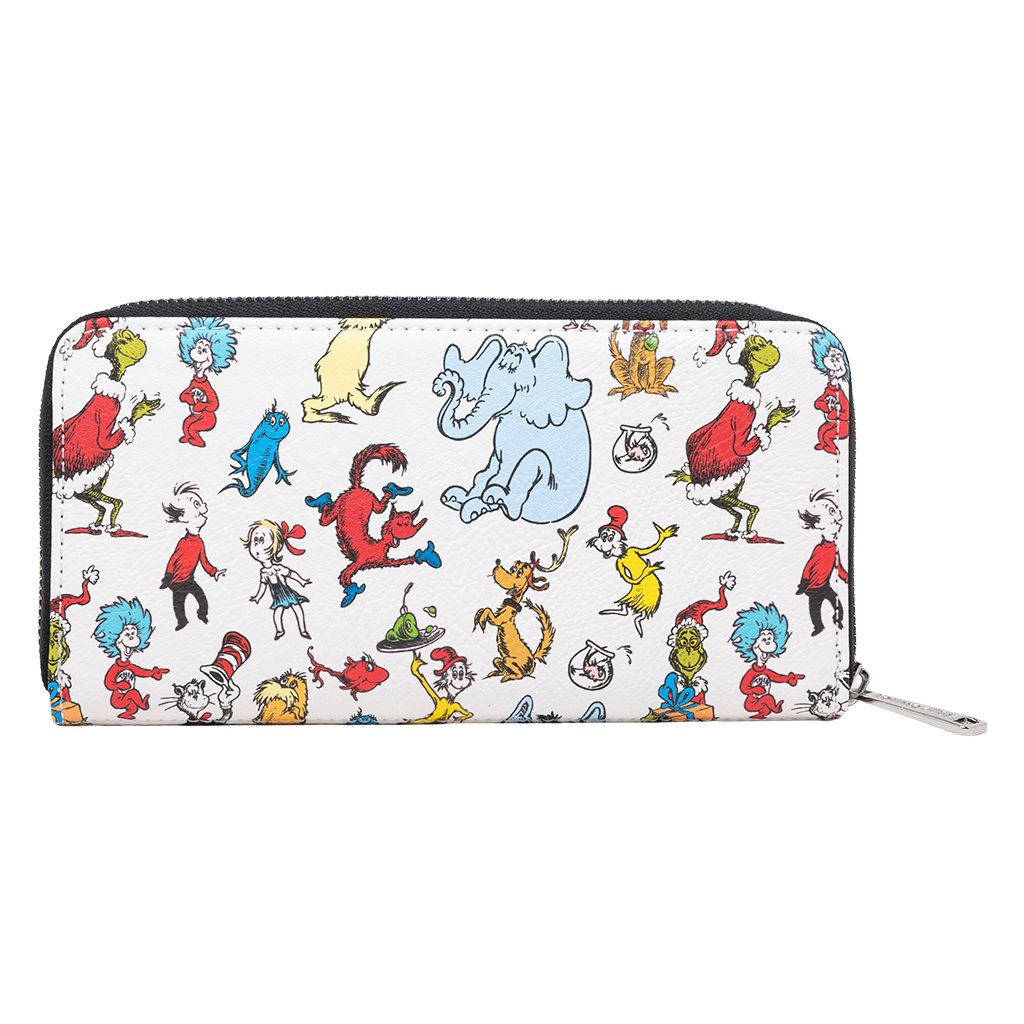 707 Street Exclusive - Loungefly Dr Seuss Characters Zip-Around Wallet - Back