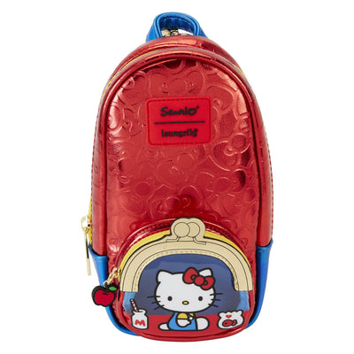 Loungefly Sanrio Hello Kitty 50th Anniversary Classic Mini Backpack Pencil Case - Front