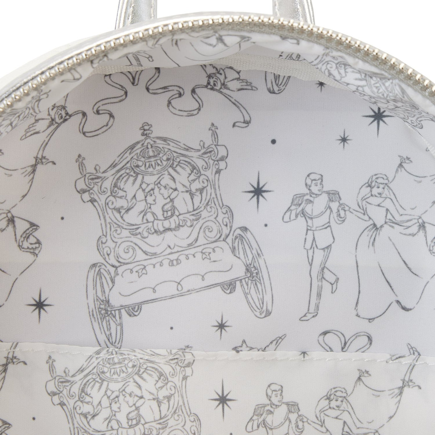 Loungefly Disney Cinderella Happily Ever After Mini Backpack - Interior Lining - 671803391369
