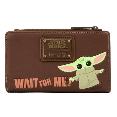 Loungefly Star Wars The Mandalorian The Child "Wait for Me" Bi-Fold Wallet