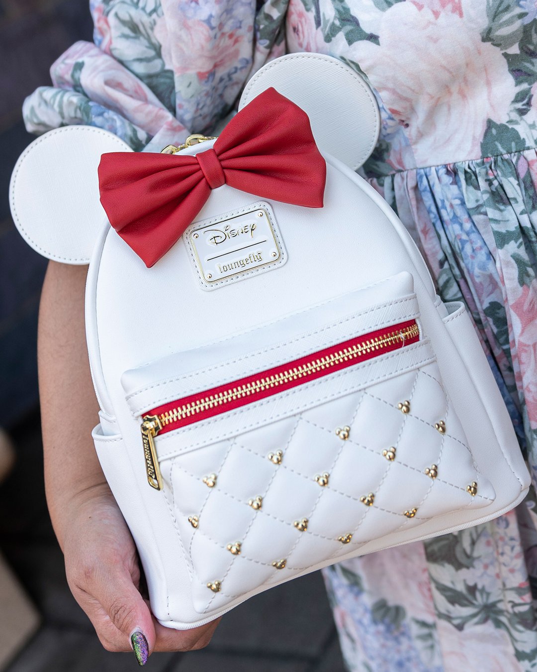 707 Street Exclusive - Loungefly Disney The Minnie Mouse Classic Series Mini Backpack - The Sweetheart - Front Lifestyle - 671803450738