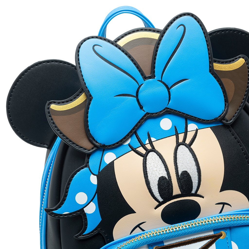 707 Street Exclusive - Loungefly Disney Pirate Minnie Mouse Cosplay Mini Backpack - Front Applique
