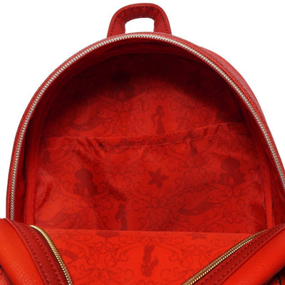 Loungefly Disney Aladdin Jasmine Red Cosplay Mini Backpack - Entertainment Earth Ex - Interior Lining