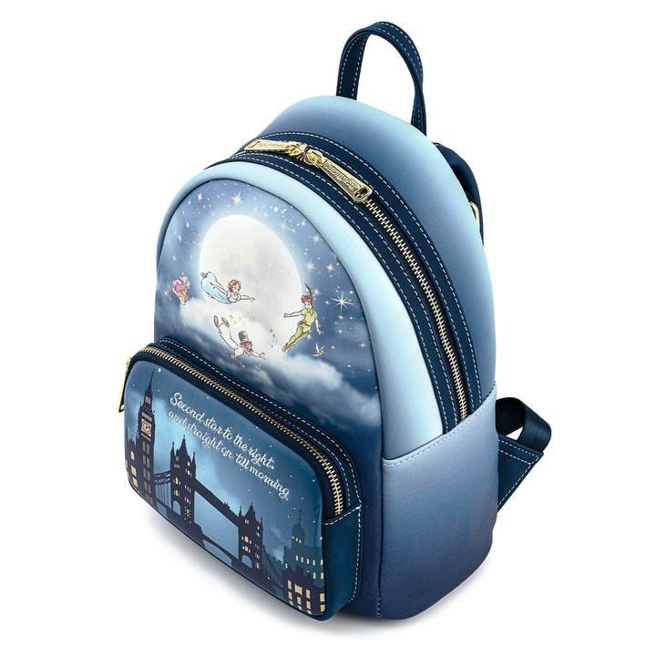 Loungefly Disney Peter Pan Second Star Glow in the Dark Mini Backpack