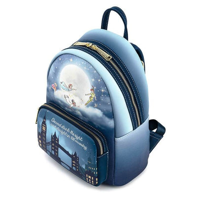 Loungefly Disney Peter Pan Second Star Glow in the Dark Mini Backpack - Close Up