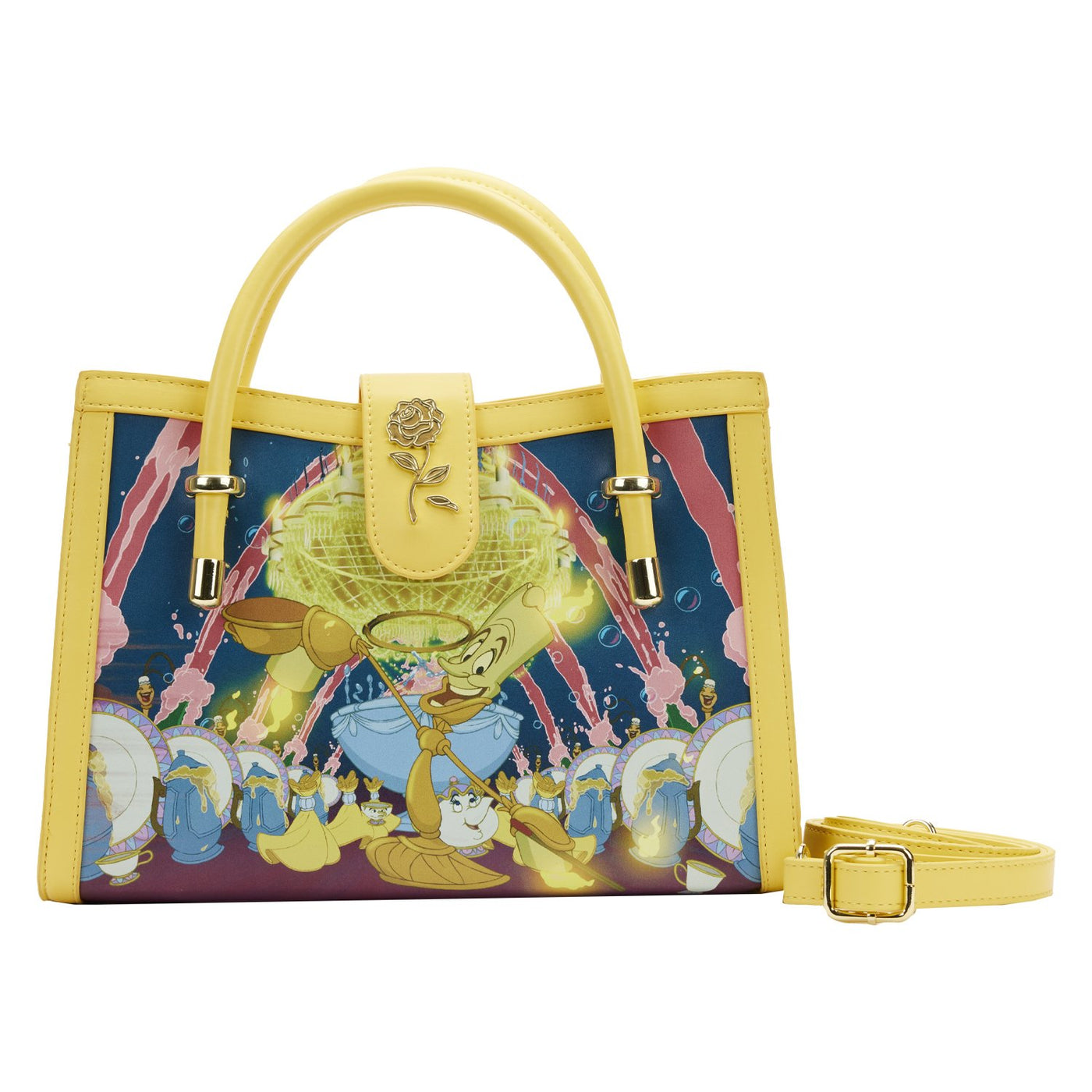 Loungefly Disney Beauty and the Beast Belle Princess Scene Crossbody - Front