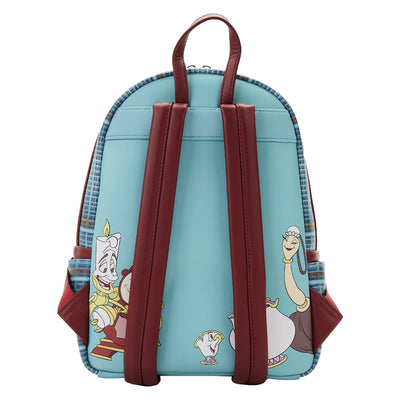 Loungefly Disney Beauty and the Beast Library Scene Mini Backpack - Back