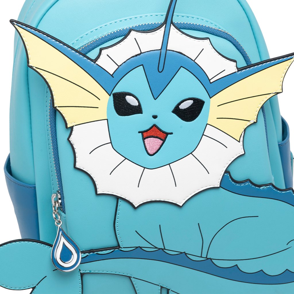 671803451346 - 707 Street Exclusive - Loungefly Pokemon Vaporeon Cosplay Mini Backpack - Close Up