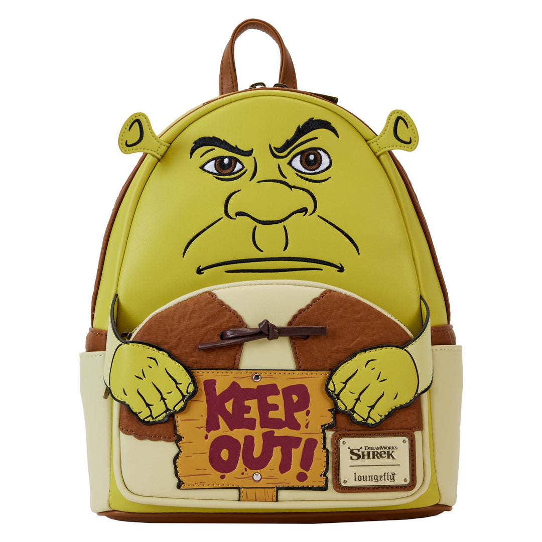 Loungefly Dreamworks Shrek Keep Out Cosplay Mini Backpack - Front