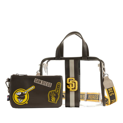 Loungefly MLB San Diego Padres Stadium Crossbody with Pouch - Front With Pouch