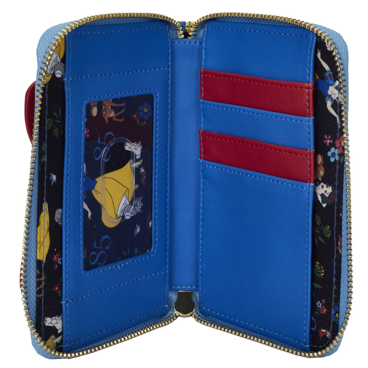 Loungefly Disney Snow White Cosplay Bow Zip-Around Wallet - Inside