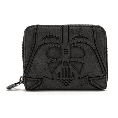 Loungefly x Star Wars Darth Vader Head Zip-Around Wallet - FRONT