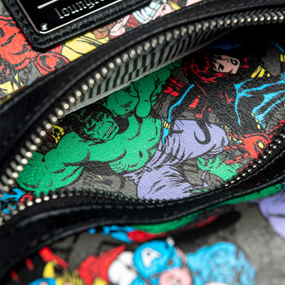 707 Street Exclusive - Loungefly Marvel Avengers Allover Print Mini Backpack - Interior Lining