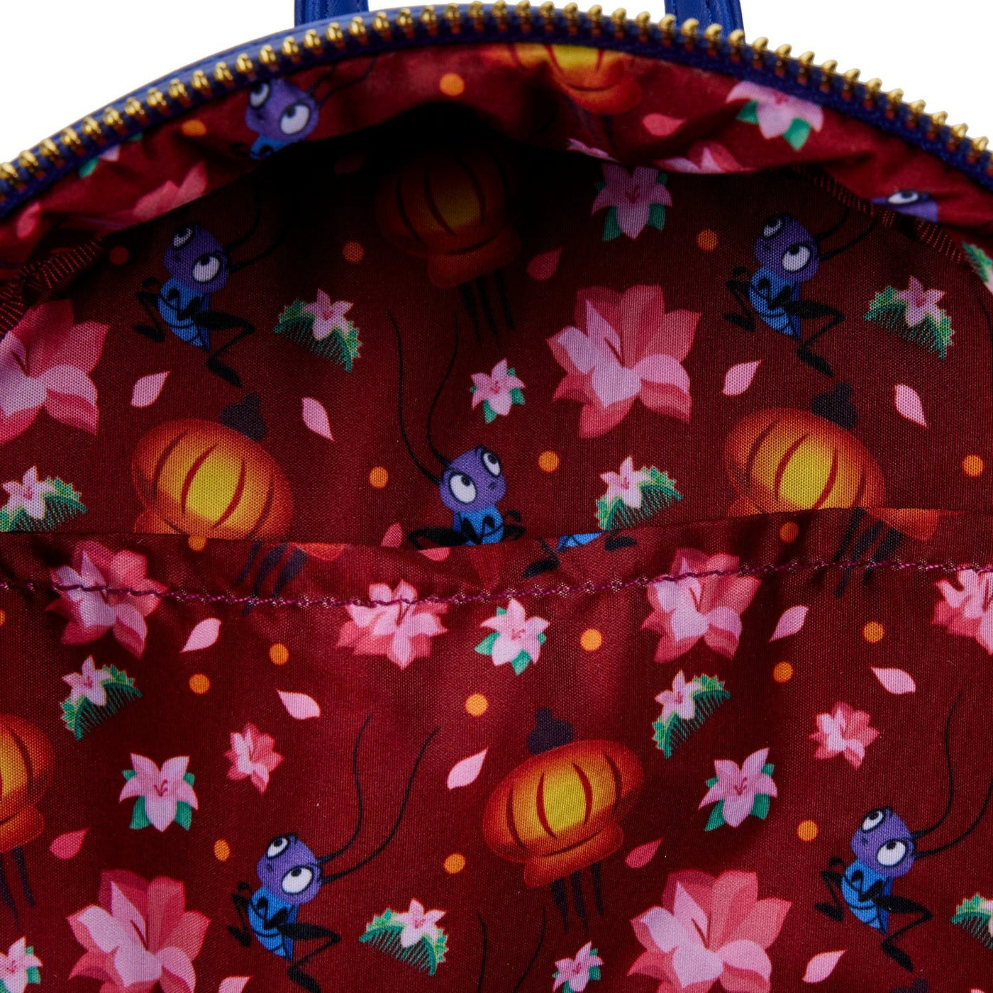 Loungefly Disney Mulan Castle Light Up Mini Backpack - Interior Lining