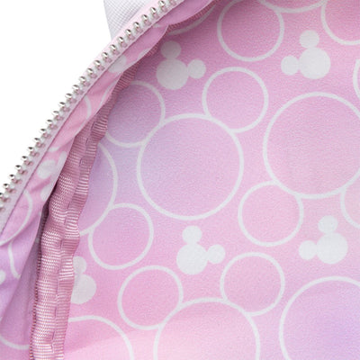 707 Street Exclusive - Loungefly Disney The Minnie Mouse Classic Series Mini Backpack - Sakura - Interior Lining - 671803455771