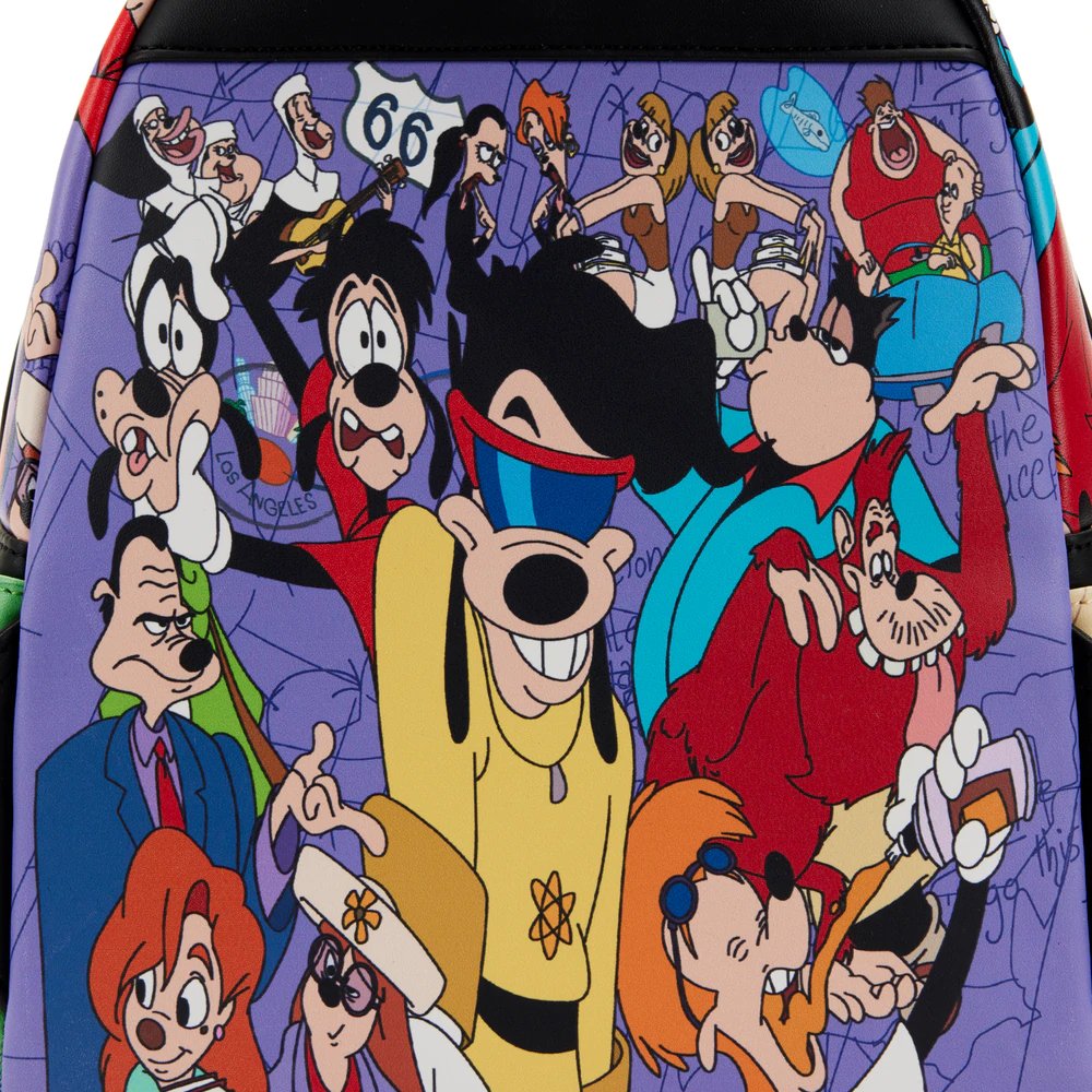 Loungefly Disney Goofy Movie Collage Mini Backpack - Backside Print