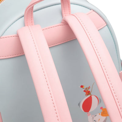 671803413115 - 707 Street Exclusive - Loungefly Disney Clown Dumbo Cosplay Mini Backpack - Back Straps