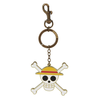 Loungefly Toei One Piece Skull Enamel Keychain - Front