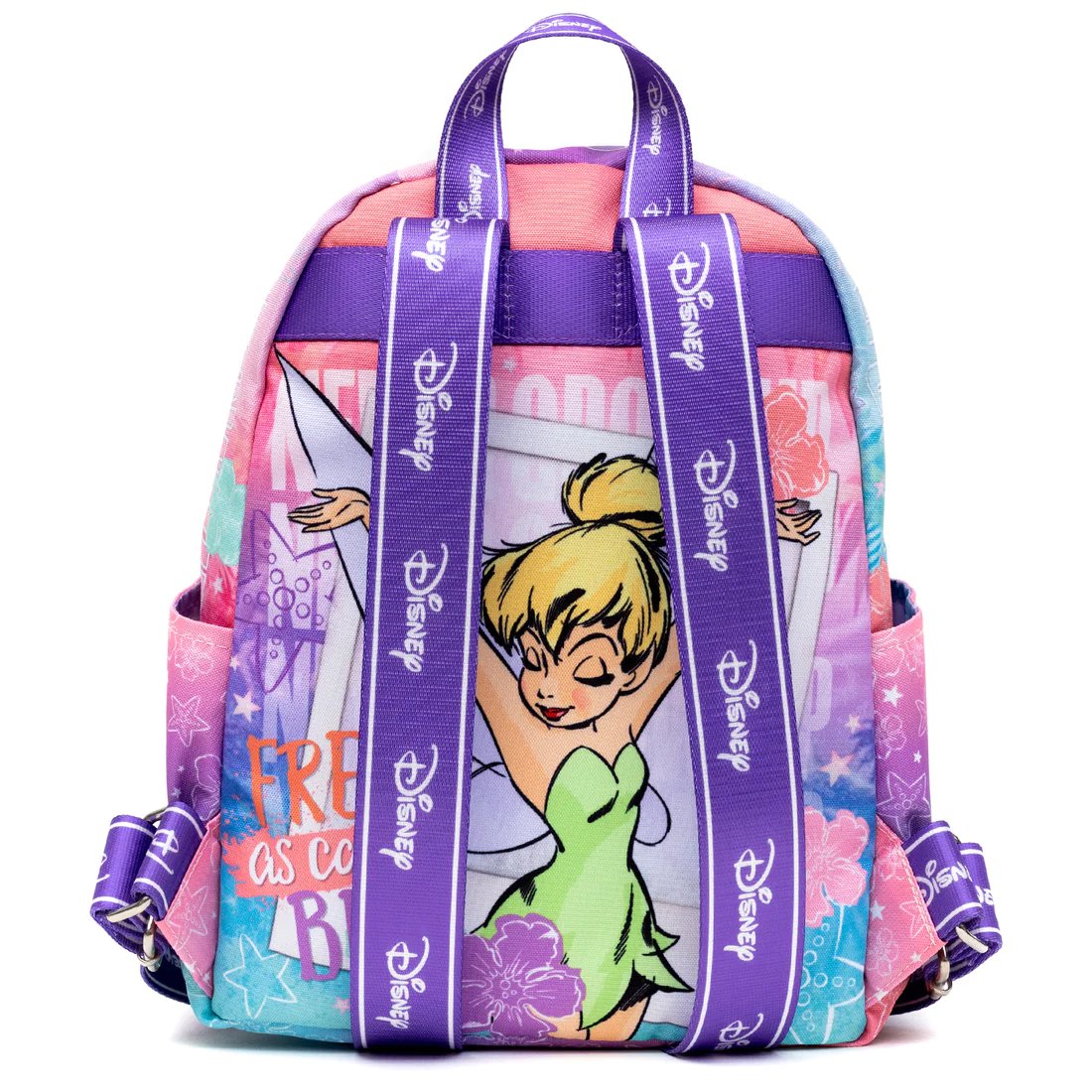 WondaPop Disney Peter Pan Tinkerbell Nylon Mini Backpack - Back with Straps