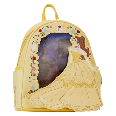 Loungefly Disney Beauty and the Beast Belle Princess Lenticular Mini Backpack - Front alternate