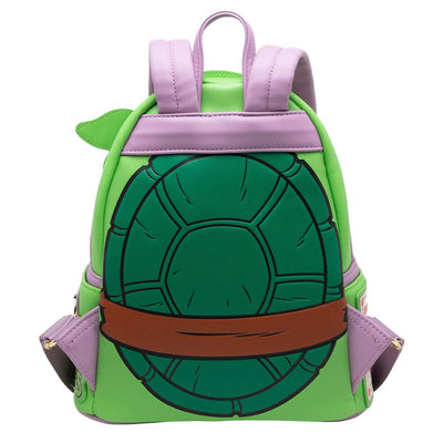 671803390911 - 707 Street Exclusive - Loungefly Nickelodeon TMNT Donatello Cosplay Mini Backpack - Back