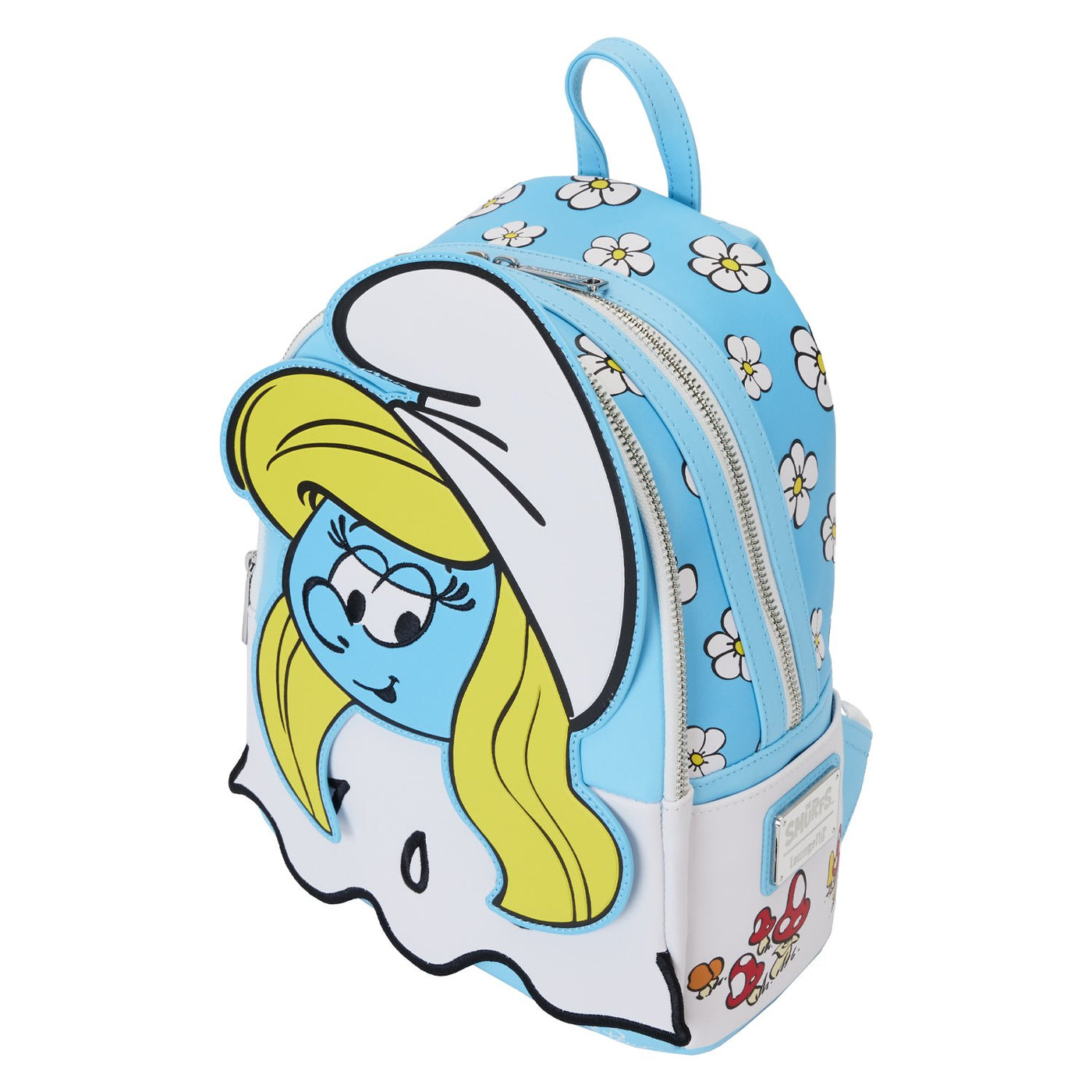 Loungefly LAFIG Smurfs Smurfette Cosplay Mini Backpack - Top View