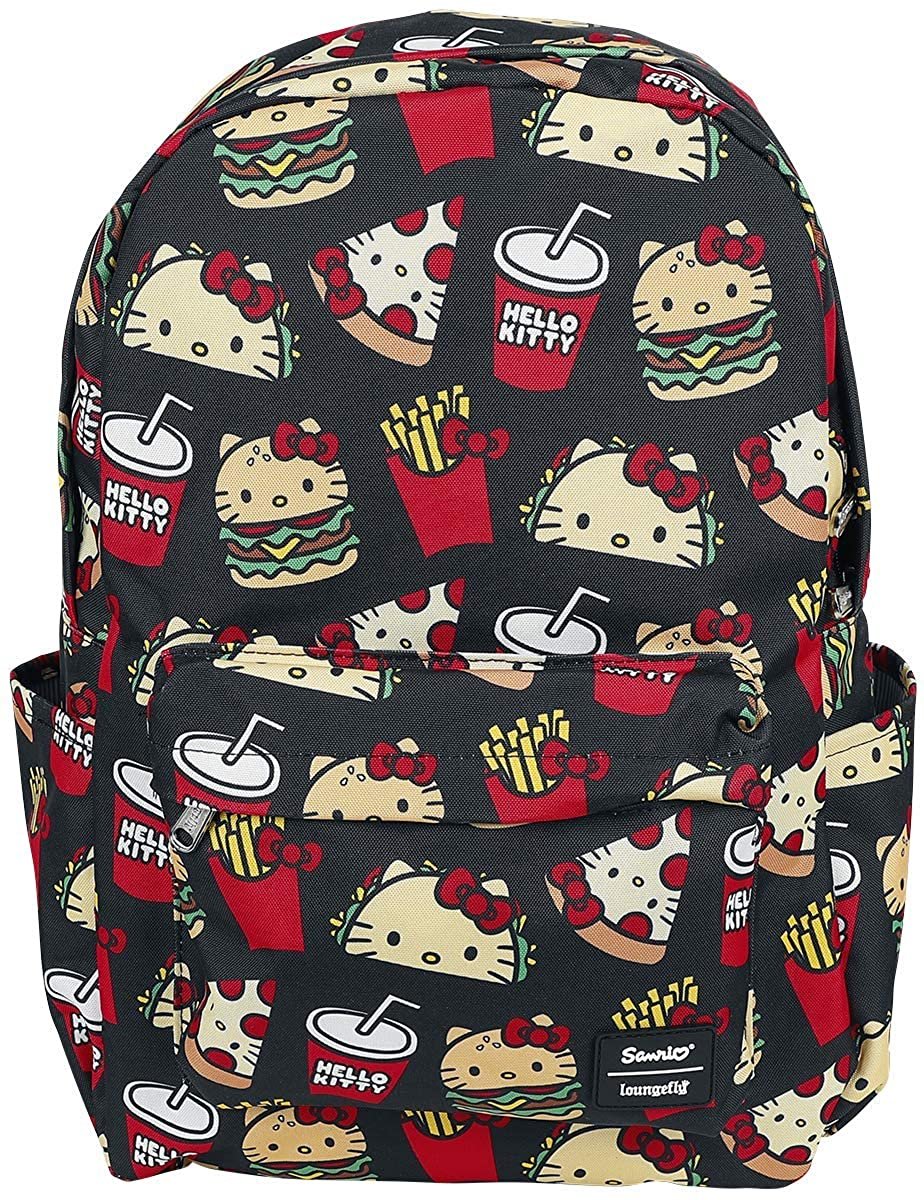 Sanrio Hello Kitty Snacks Allover Print Nylon Backpack
