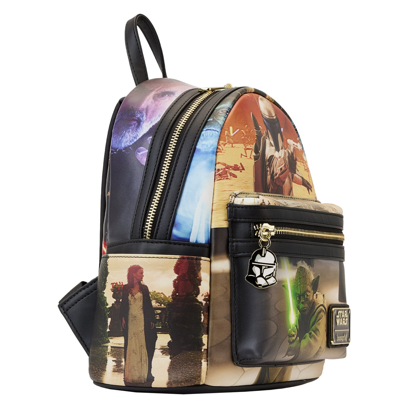 Loungefly Star Wars Episode Two Attack of the Clones Scene Mini Backpack - Alternate Side View