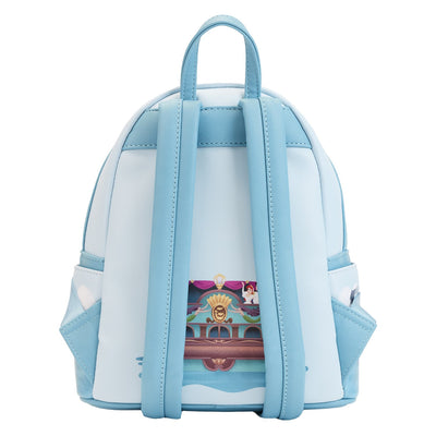 671803447431- Loungefly Disney Little Mermaid Triton's Gift Mini Backpack - Back