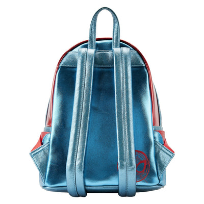 671803458338 - Loungefly Marvel Shine Spiderman Cosplay Mini Backpack - Back