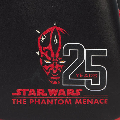 Loungefly Star Wars Phantom Menace 25th Anniversary Darth Maul Detachable Hood Cosplay Mini Backpack - Back Hit