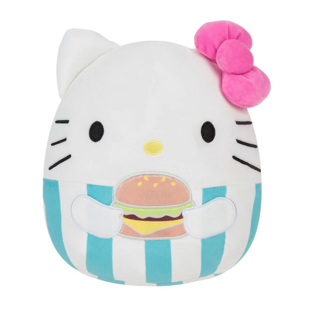 Squishmallows Sanrio Food Truck 8" Hello Kitty Cheeseburger Plush Toy - Front