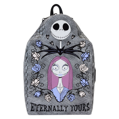 Loungefly Disney Nightmare Before Christmas Jack and Sally Eternally Yours Mini Backpack - Front