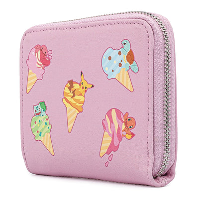 Pokemon Ice Cream Denim Zip-Around Wallet