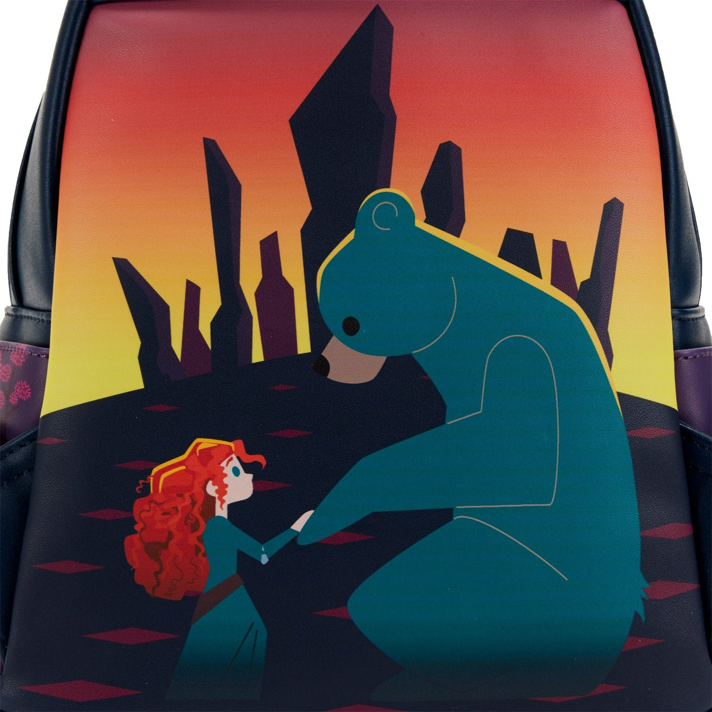 Loungefly Disney Brave Princess Castle Series Mini Backpack - Back Print